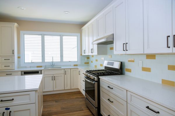 White Kitchen Cabinet Repair